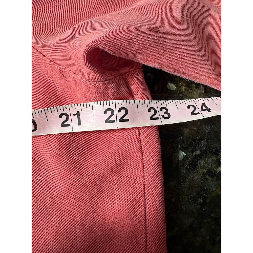 L.L.Bean Womens Button-Up Shirt Size L Mauve Pink Long Sleeve Collared - Picture 8 of 10